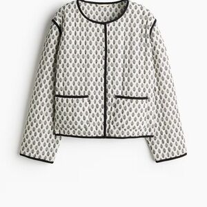 H&M Black and White Women's Quilt Jacket